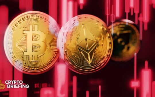 Bitcoin and Ethereum Hit as Crypto Market Endures Selloff